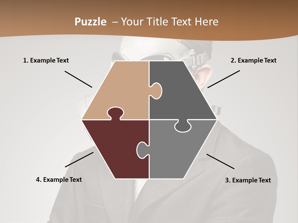 A Man With A Gas Mask On His Face PowerPoint Template