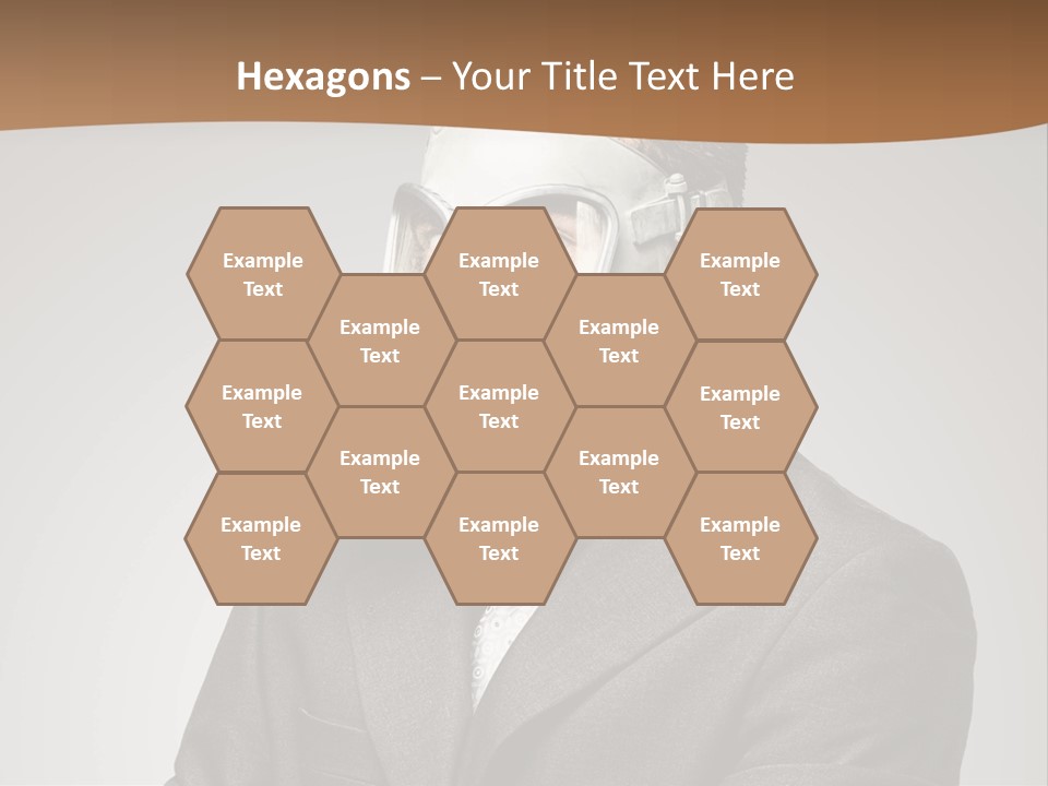 A Man With A Gas Mask On His Face PowerPoint Template