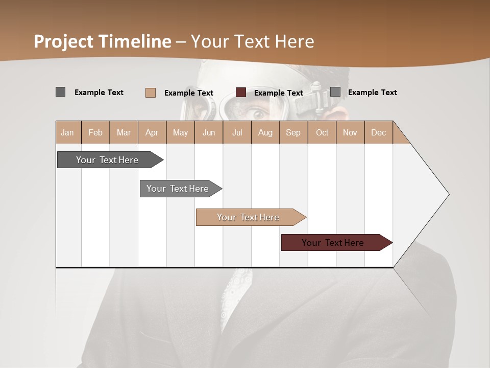 A Man With A Gas Mask On His Face PowerPoint Template