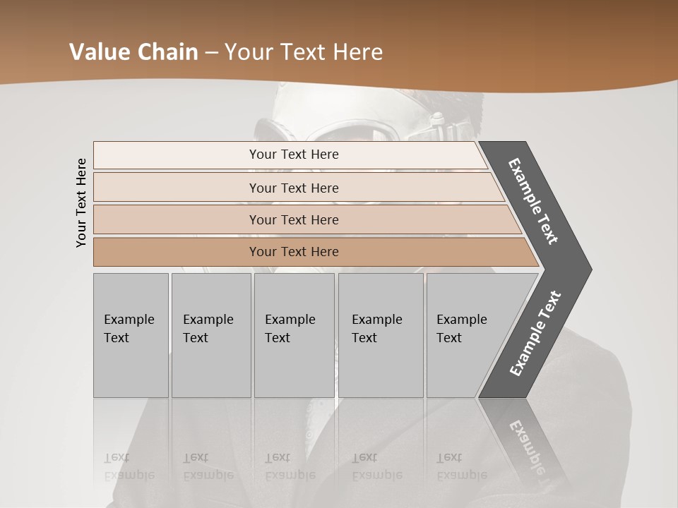 A Man With A Gas Mask On His Face PowerPoint Template