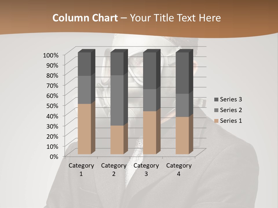 A Man With A Gas Mask On His Face PowerPoint Template