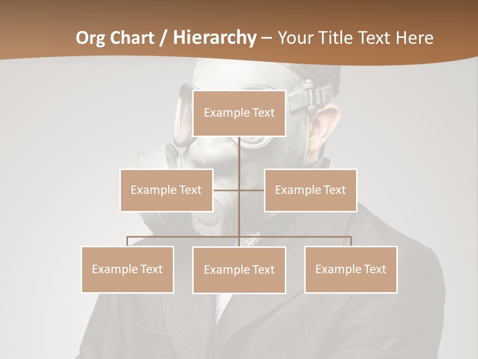 A Man With A Gas Mask On His Face PowerPoint Template