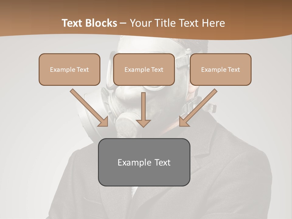 A Man With A Gas Mask On His Face PowerPoint Template