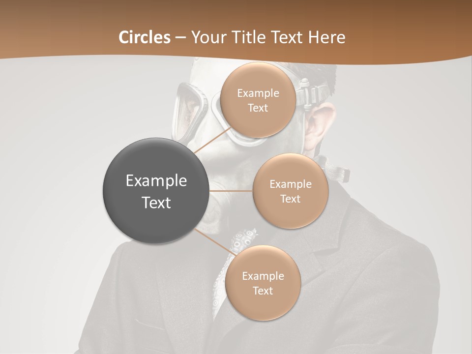 A Man With A Gas Mask On His Face PowerPoint Template