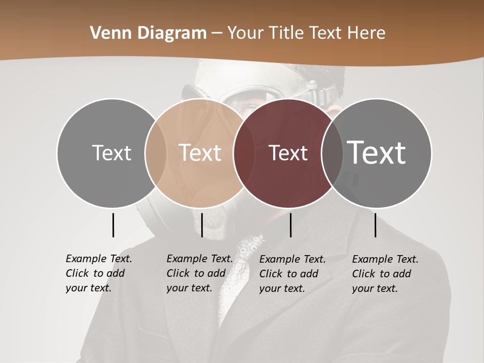 A Man With A Gas Mask On His Face PowerPoint Template