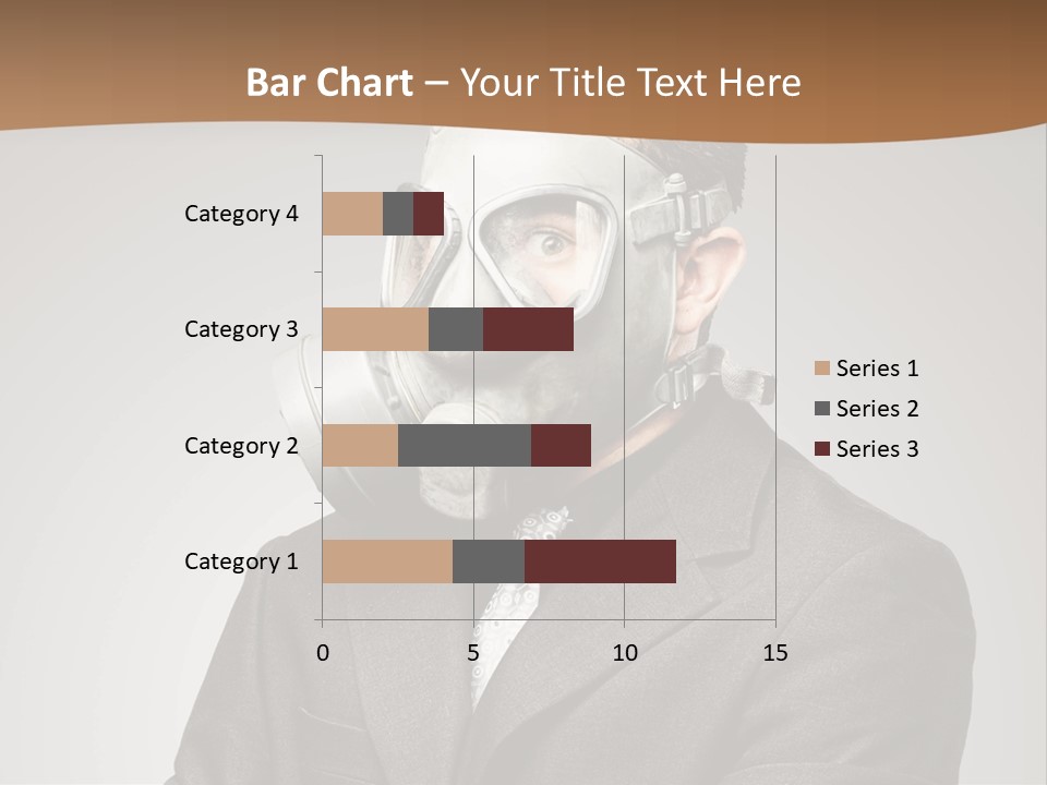 A Man With A Gas Mask On His Face PowerPoint Template