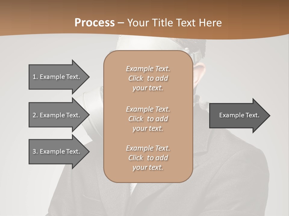 A Man With A Gas Mask On His Face PowerPoint Template