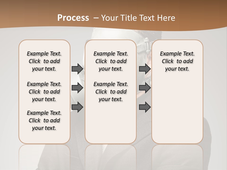 A Man With A Gas Mask On His Face PowerPoint Template