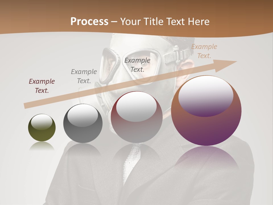 A Man With A Gas Mask On His Face PowerPoint Template