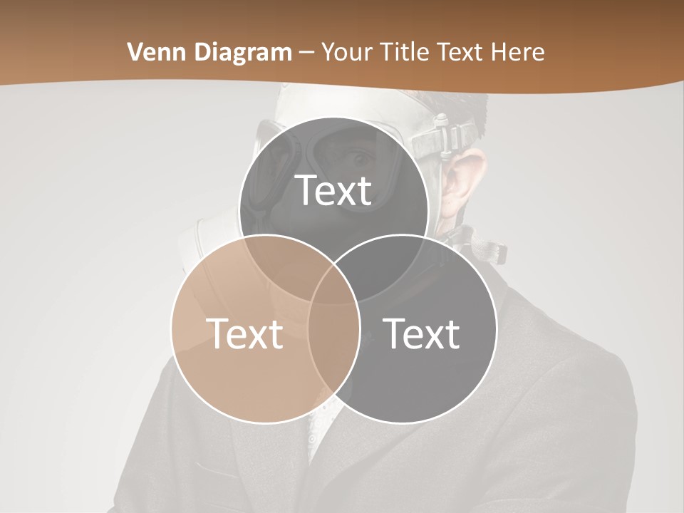 A Man With A Gas Mask On His Face PowerPoint Template