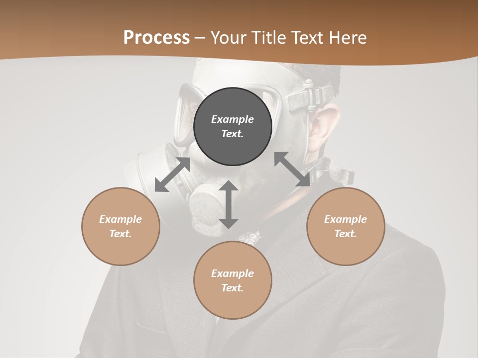 A Man With A Gas Mask On His Face PowerPoint Template