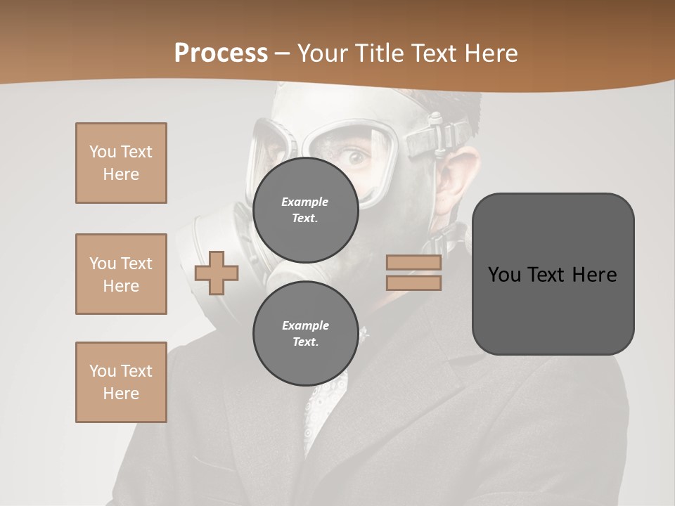A Man With A Gas Mask On His Face PowerPoint Template