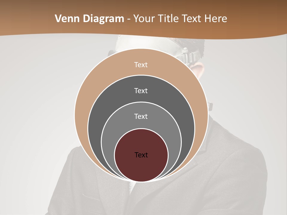 A Man With A Gas Mask On His Face PowerPoint Template
