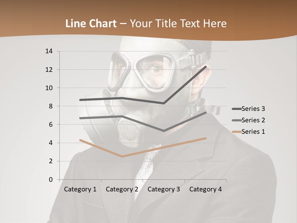 A Man With A Gas Mask On His Face PowerPoint Template