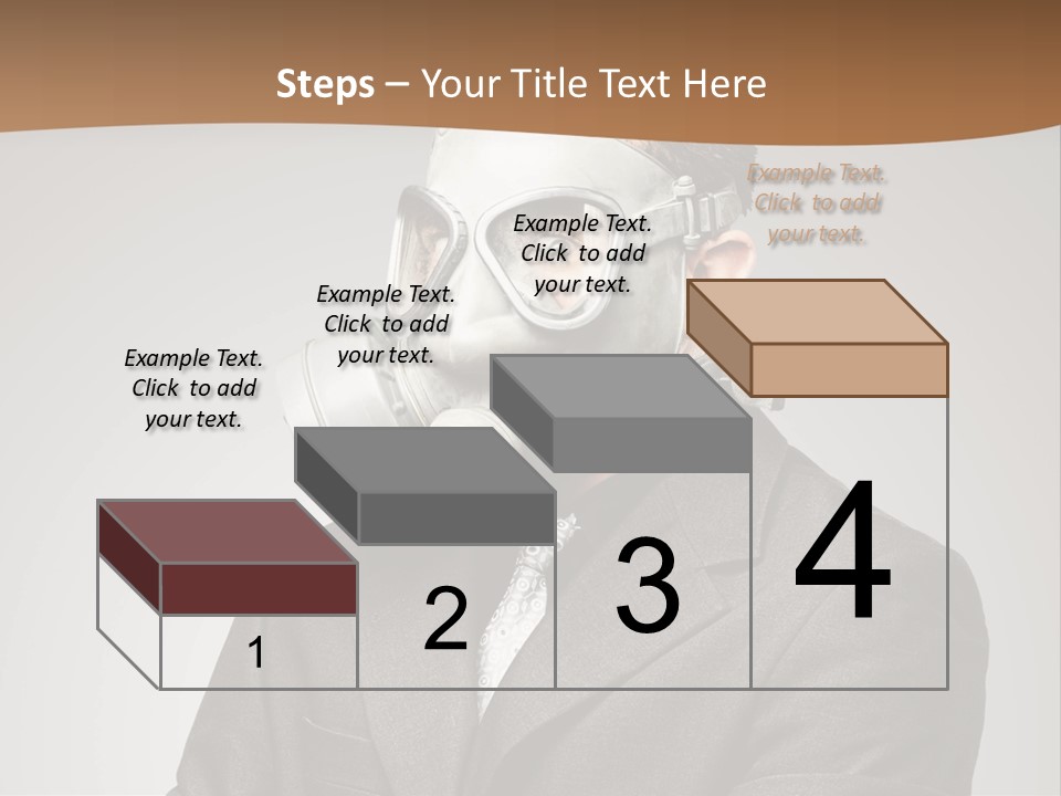 A Man With A Gas Mask On His Face PowerPoint Template