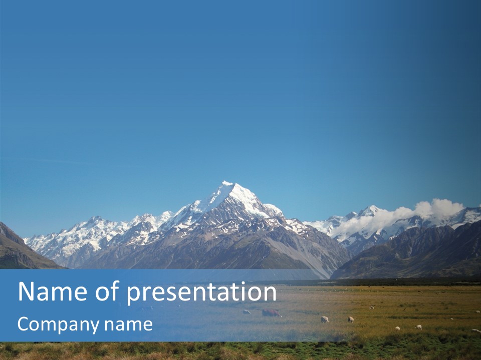 Travel Agricultural Mountain PowerPoint Template