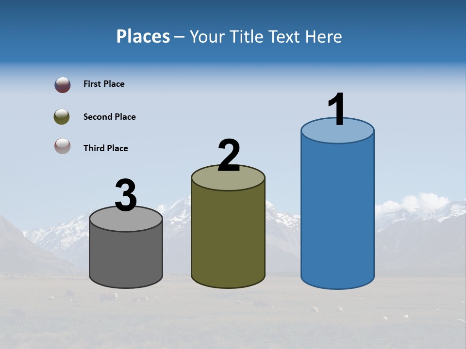 Travel Agricultural Mountain PowerPoint Template