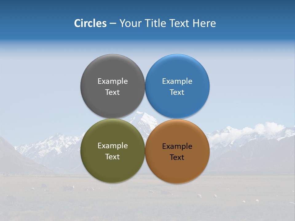 Travel Agricultural Mountain PowerPoint Template