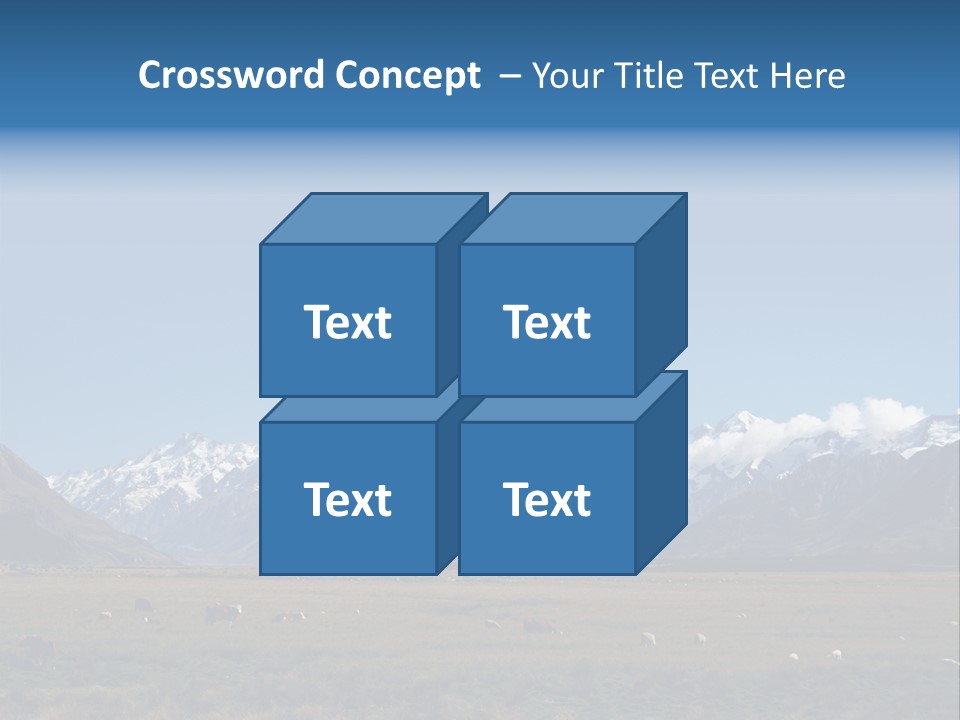 Travel Agricultural Mountain PowerPoint Template