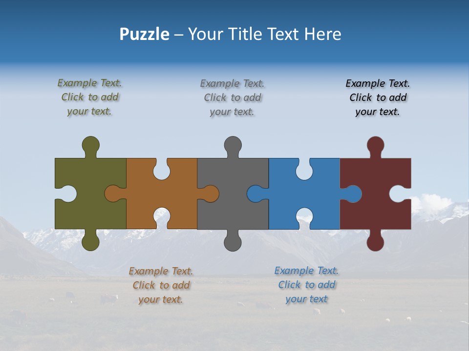 Travel Agricultural Mountain PowerPoint Template