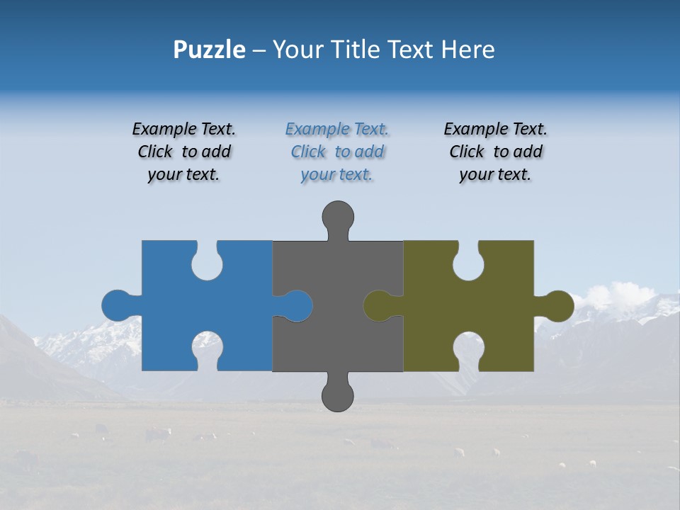 Travel Agricultural Mountain PowerPoint Template