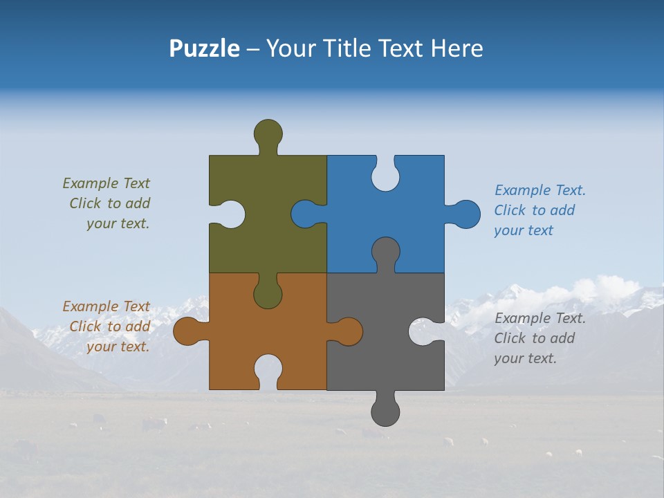 Travel Agricultural Mountain PowerPoint Template