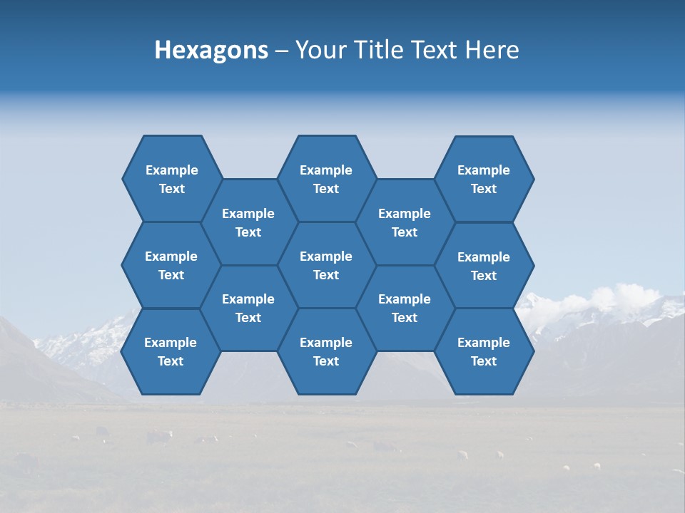 Travel Agricultural Mountain PowerPoint Template