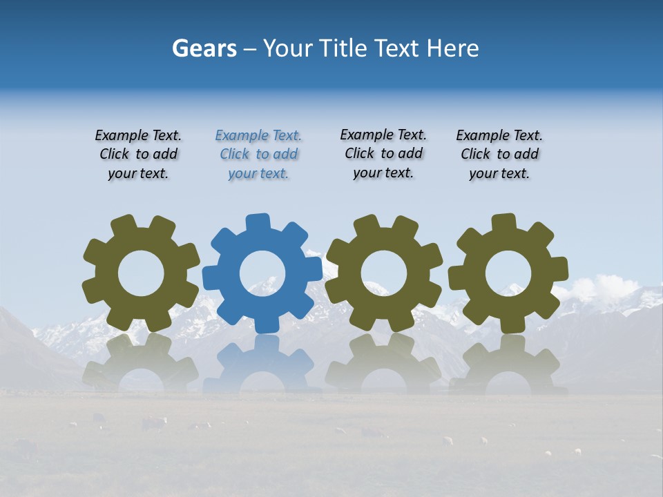 Travel Agricultural Mountain PowerPoint Template