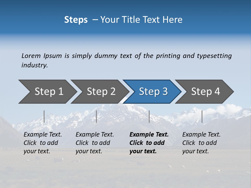 Travel Agricultural Mountain PowerPoint Template