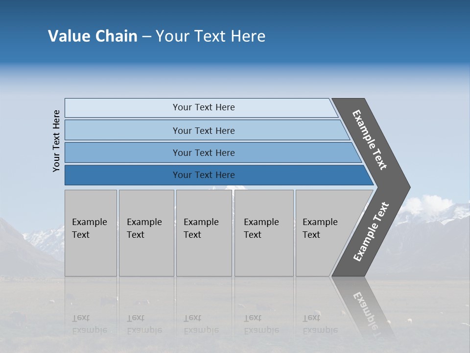 Travel Agricultural Mountain PowerPoint Template