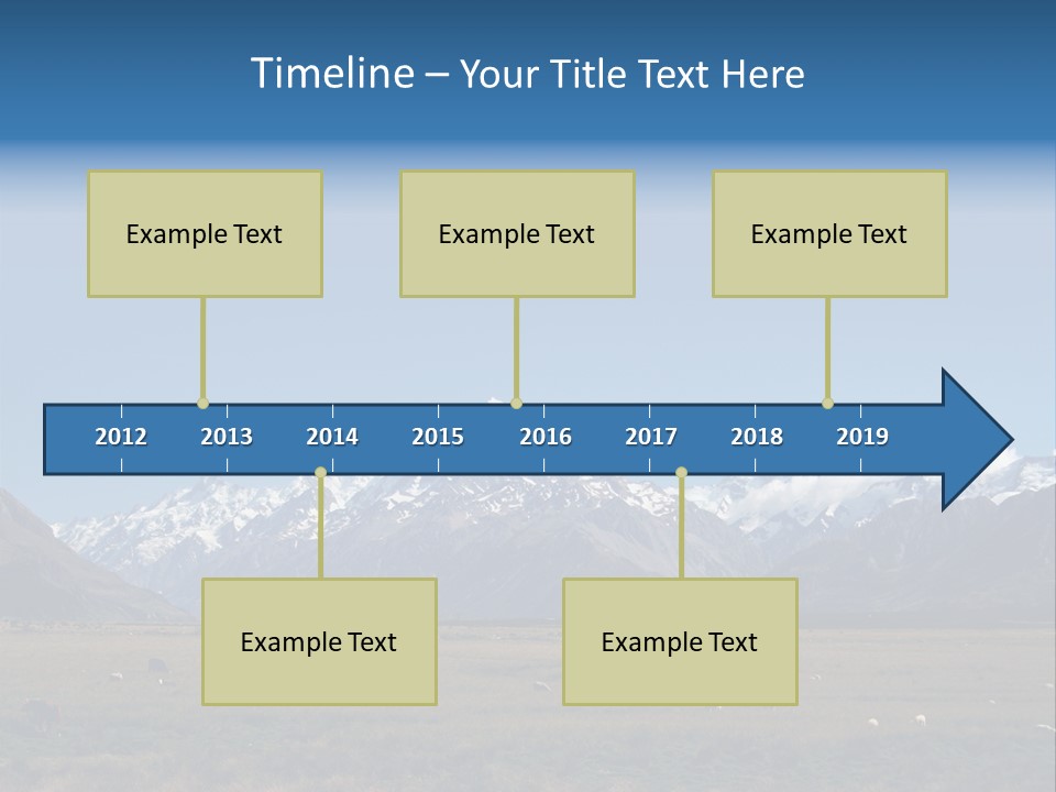 Travel Agricultural Mountain PowerPoint Template