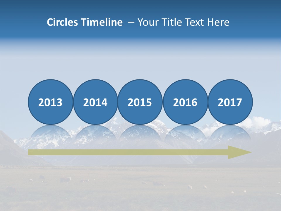 Travel Agricultural Mountain PowerPoint Template