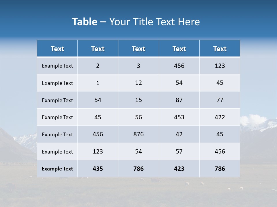 Travel Agricultural Mountain PowerPoint Template