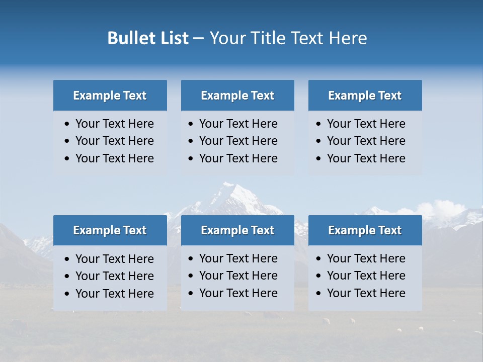 Travel Agricultural Mountain PowerPoint Template