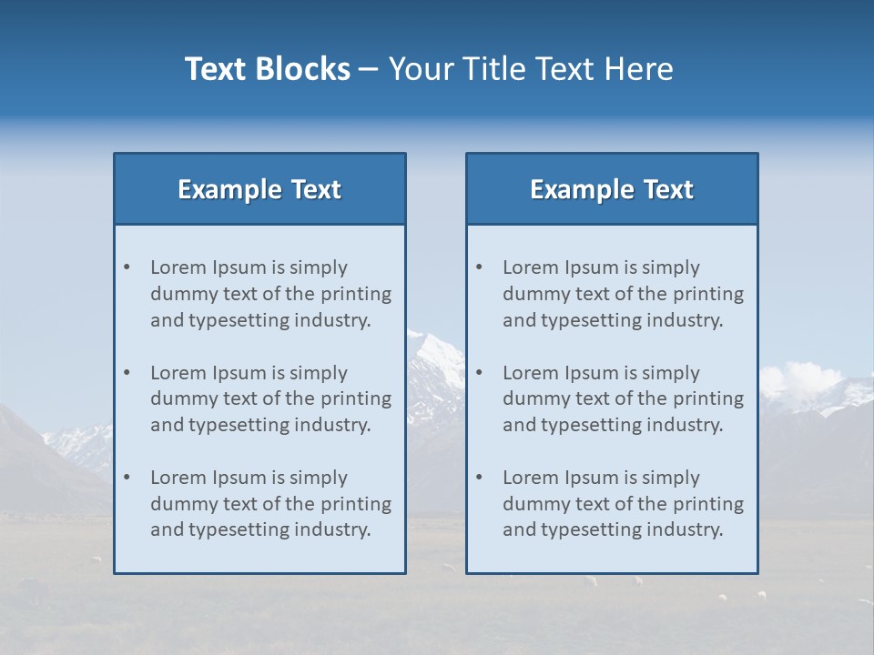 Travel Agricultural Mountain PowerPoint Template