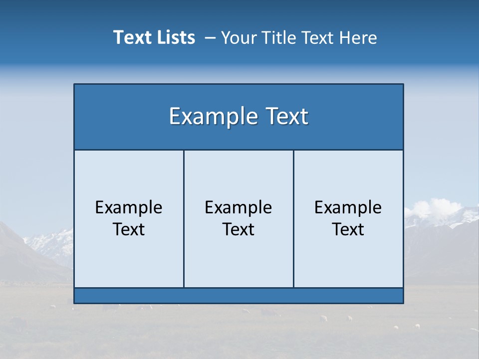 Travel Agricultural Mountain PowerPoint Template