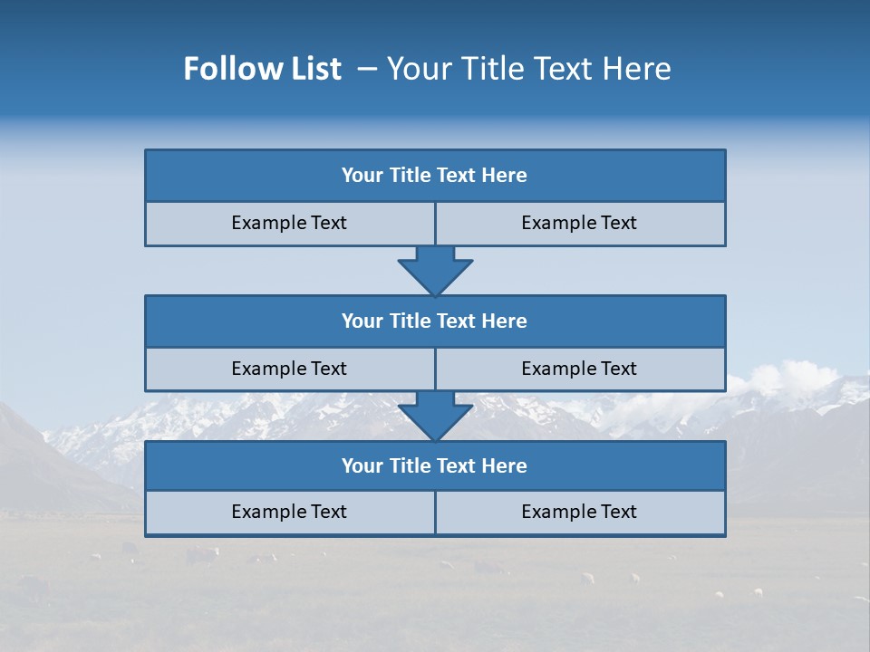 Travel Agricultural Mountain PowerPoint Template