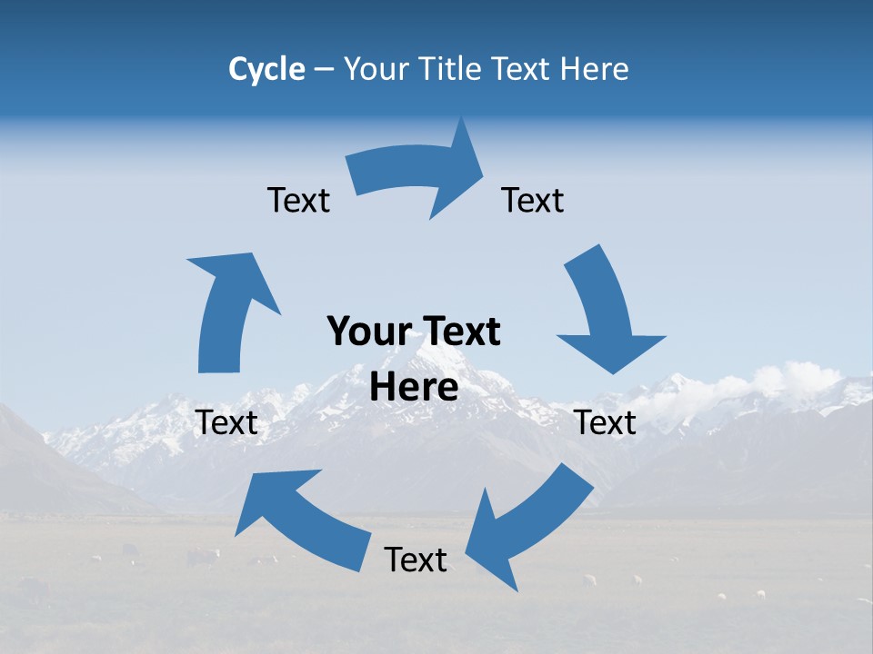 Travel Agricultural Mountain PowerPoint Template