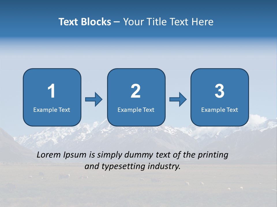 Travel Agricultural Mountain PowerPoint Template