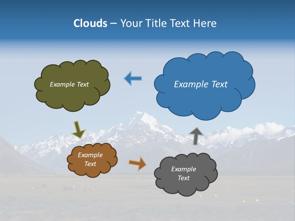 Travel Agricultural Mountain PowerPoint Template