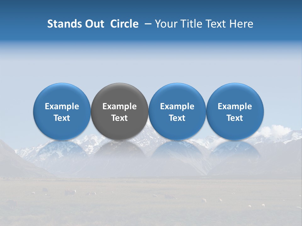 Travel Agricultural Mountain PowerPoint Template