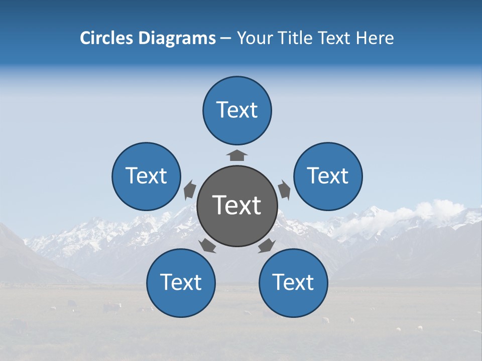 Travel Agricultural Mountain PowerPoint Template