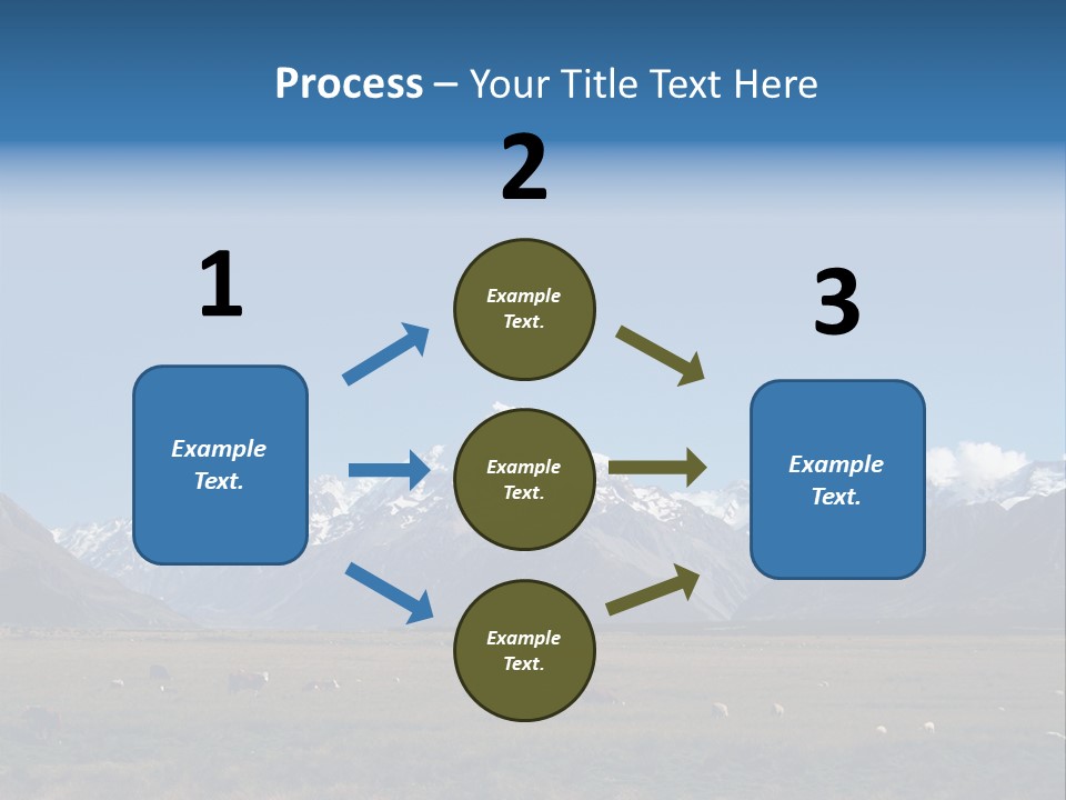Travel Agricultural Mountain PowerPoint Template