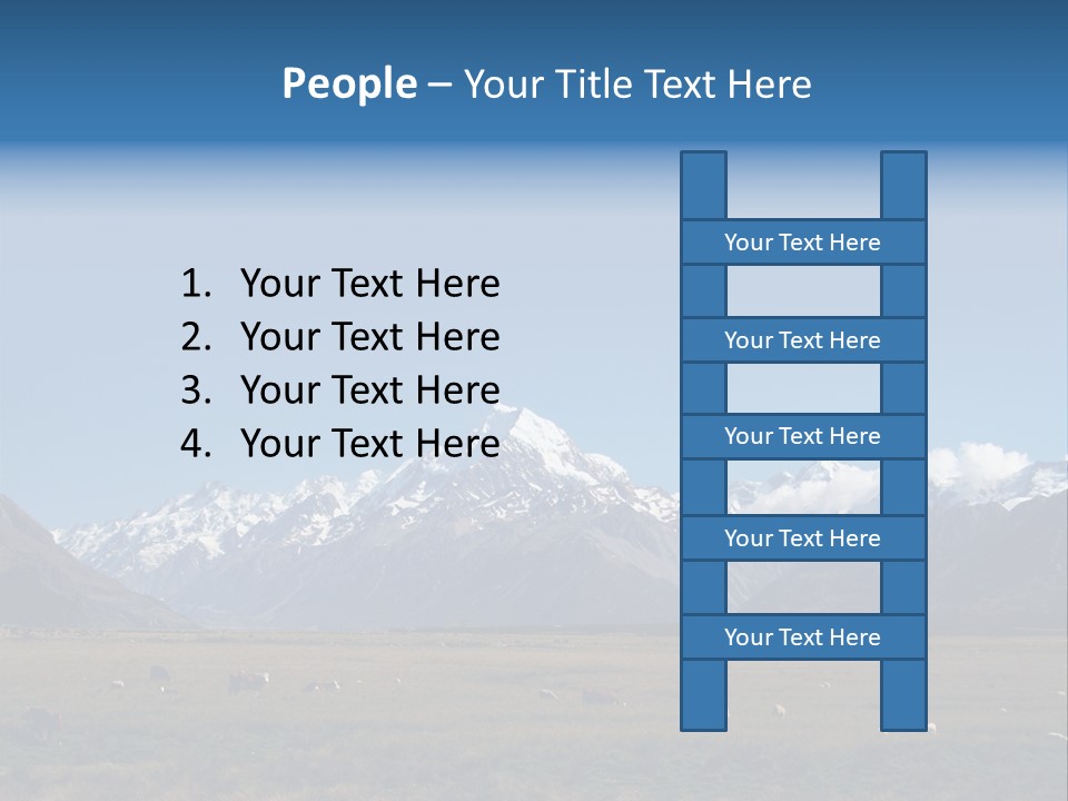 Travel Agricultural Mountain PowerPoint Template