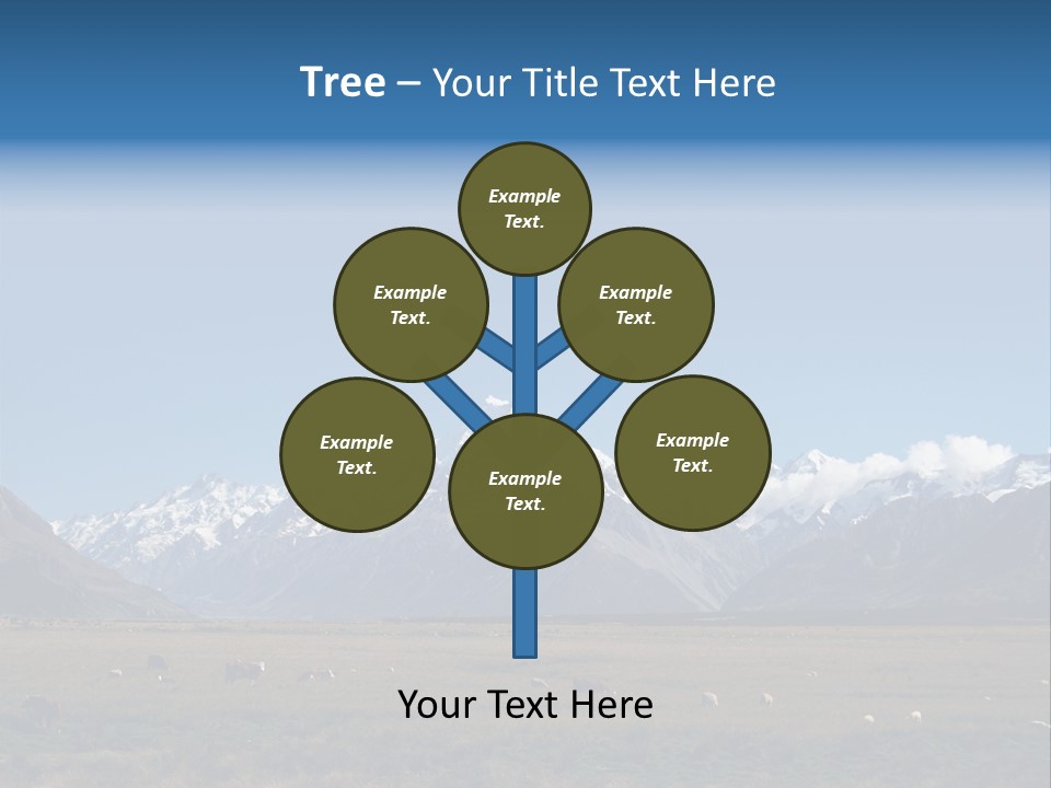 Travel Agricultural Mountain PowerPoint Template