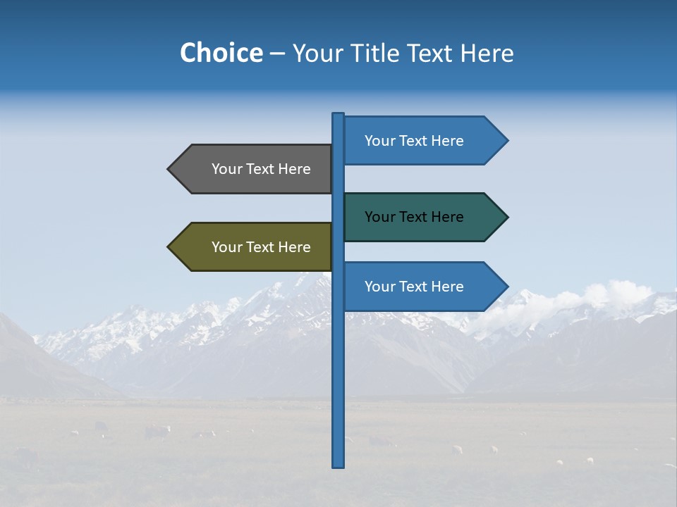 Travel Agricultural Mountain PowerPoint Template