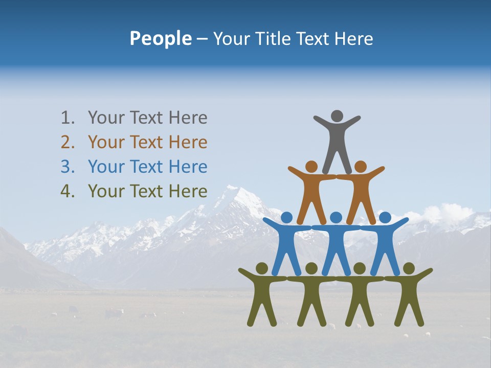 Travel Agricultural Mountain PowerPoint Template