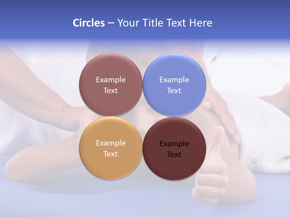 A Young Boy Is Smiling And Giving A Thumbs Up PowerPoint Template