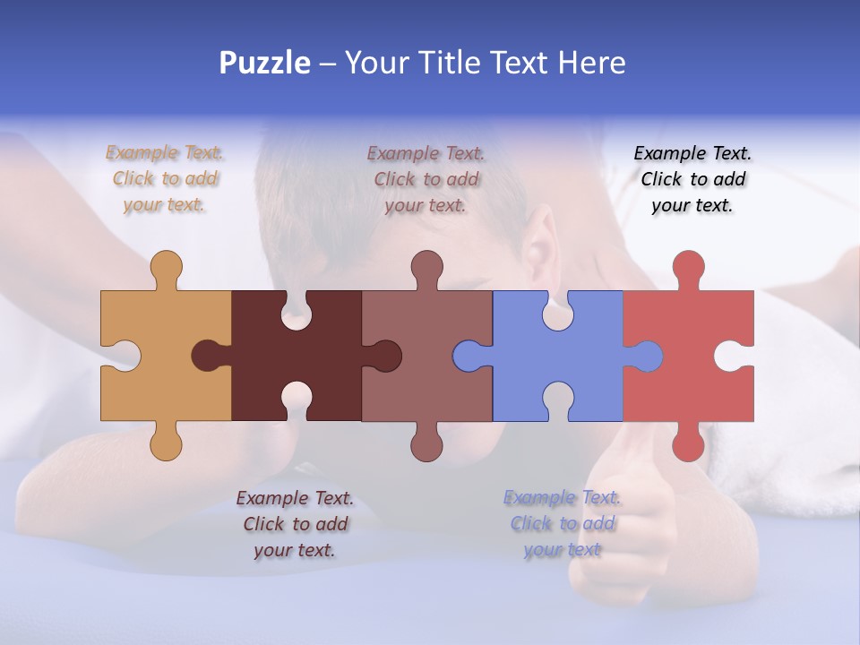 A Young Boy Is Smiling And Giving A Thumbs Up PowerPoint Template