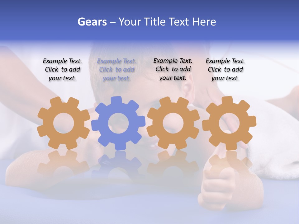 A Young Boy Is Smiling And Giving A Thumbs Up PowerPoint Template